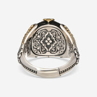 Konstantino Nemesis Sterling Silver & 18k Yellow Gold Ring DMK2099 - 122 S8.5 - THE SOLIST - Konstantino