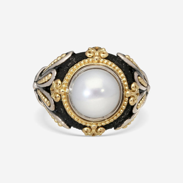 Konstantino Nemesis Sterling Silver & 18k Yellow Gold Ring DMK2099 - 122 S8.5 - THE SOLIST - Konstantino