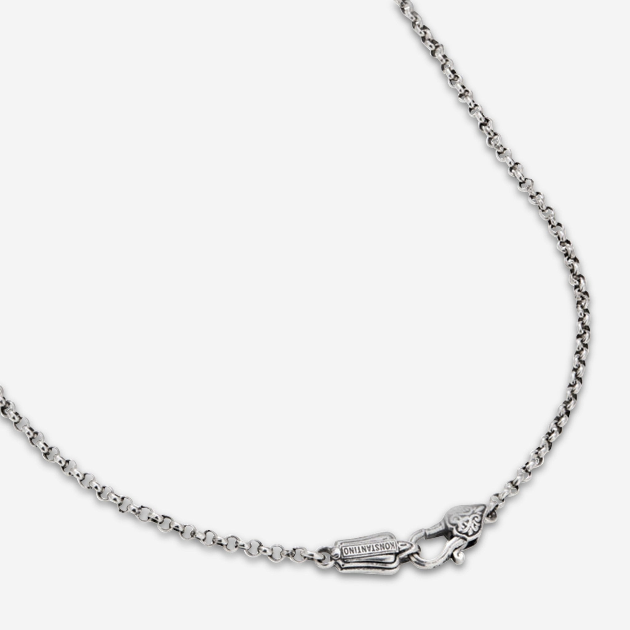 Konstantino Pythia Sterling Silver Crystal Station Necklace KOMK4755 - 480 - THE SOLIST - Konstantino