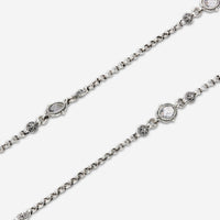 Konstantino Pythia Sterling Silver Crystal Station Necklace KOMK4755 - 480 - THE SOLIST - Konstantino