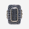 Konstantino Sterling Silver, 18K Yellow Gold, and Black Diamond 0.40ct. tw. Ring sz 7 DKJ376 - 130 - 110 - THE SOLIST - Konstantino