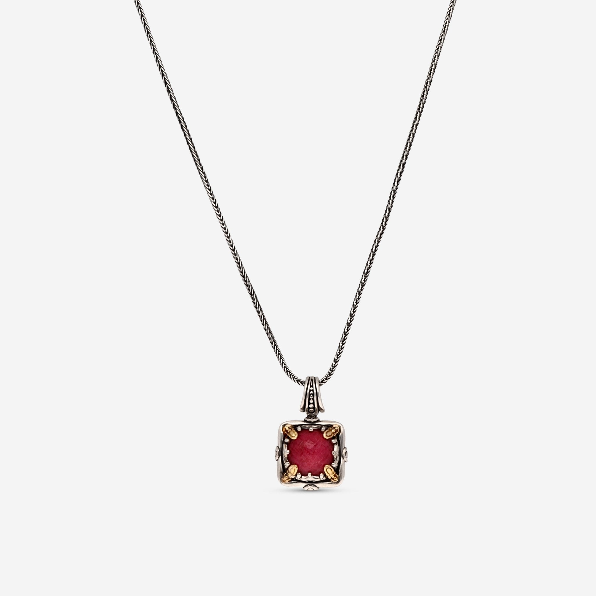 Konstantino Sterling Silver and 18k Yellow Gold Thuilte Doublet Nightfall Pendant Necklace C-MEKJ709-548 - THE SOLIST