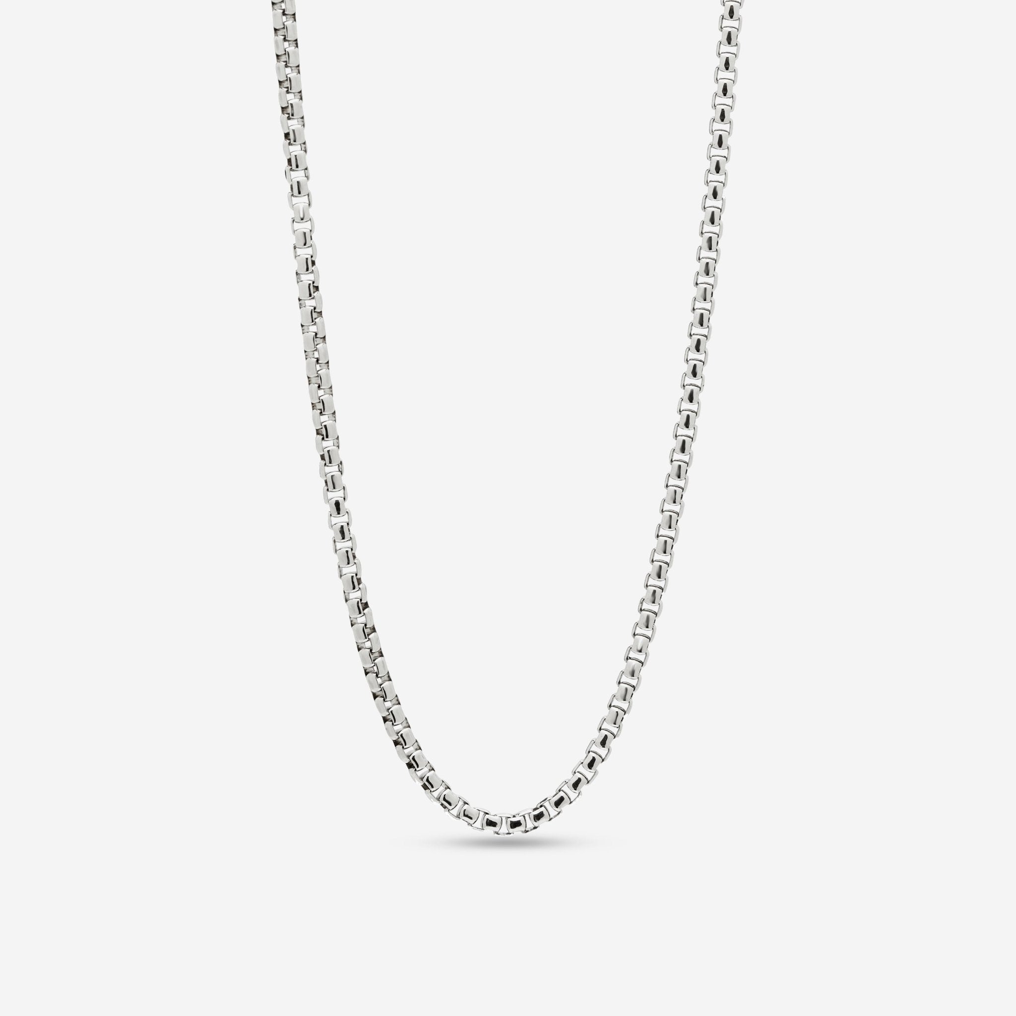 Konstantino Sterling Silver Box Link Chain Unisex Necklace 20