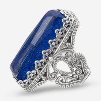 Konstantino Sterling Silver, Lapis Statement Ring DKJ553 - 116 - CUT - THE SOLIST - Konstantino