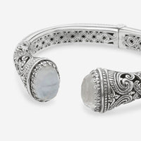 Konstantino Sterling Silver, Mother Of Pearl and Rock Crystal Doublet Cuff Bracelet BKJ451 - 313 - THE SOLIST - Konstantino