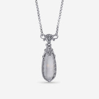 Konstantino Sterling Silver, Mother Of Pearl and Rock Crystal Doublet Pendant Necklace KOKJ378 - 313 - THE SOLIST - Konstantino