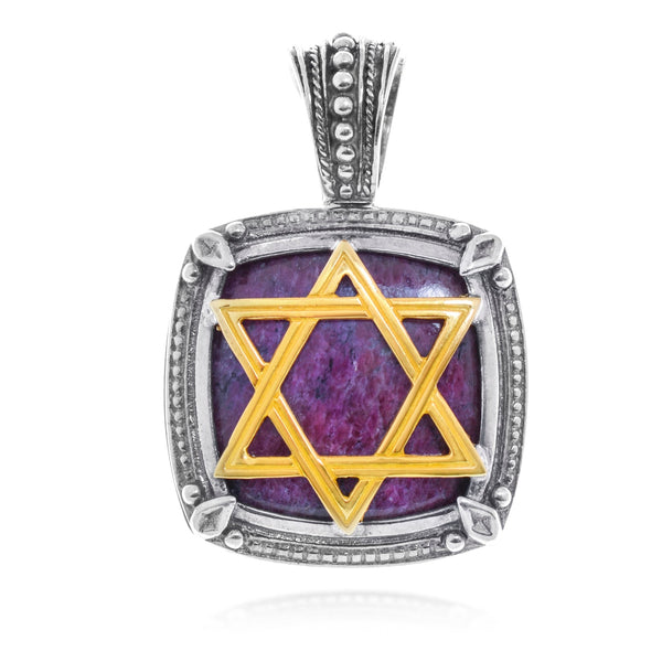 Konstantino Sterling Silver, Ruby Root Star Of David Pendant Necklace C - MEKJ673 - 131 - 446 - THE SOLIST - Konstantino