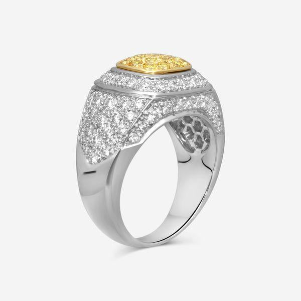 Suna Platinum & 18K Yellow Gold Diamond Ring Sz. 6.25 R7129CT