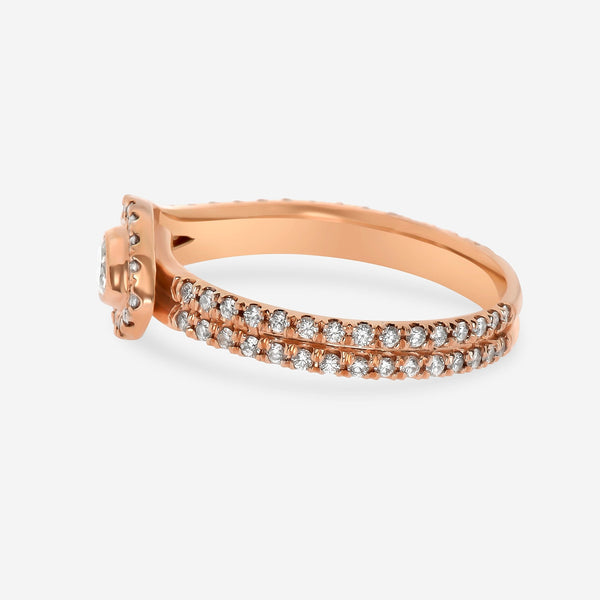 Kwiat 18K Rose Gold, Diamond Button Ring R - 14375 - 0 - DIA - 18KP - THE SOLIST - Kwiat