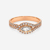 Kwiat 18K Rose Gold, Diamond Button Ring R - 14375 - 0 - DIA - 18KP - THE SOLIST - Kwiat