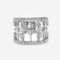 Kwiat 18K White Gold, Diamond Wide Band Ring R - 13594 - 0 - DIA - 18KW - 1 - THE SOLIST - Kwiat