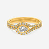 Kwiat 18K Yellow Gold, Pear Shape Diamond Button Ring R - 14374 - 0 - DIA - 18KY - THE SOLIST - Kwiat