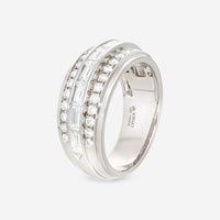 Kwiat Cascade 18K White Gold Baguette and Round Diamonds Linear Ring R - 14601 - 0 - DIA - 18KW - THE SOLIST - Kwiat