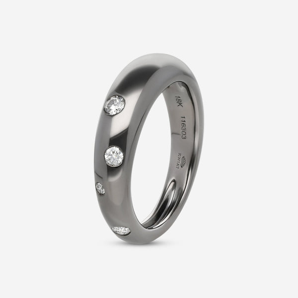 Kwiat Cobblestone Blackened 18K White Gold Diamond Band Ring R - 17900WB - 0 - DIA - 18KW - THE SOLIST - Kwiat