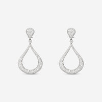 Kwiat Cobblestone Embrace 18K White Gold Diamond Teardrop Earrings E - 2354 - 0 - DIA - 18KW - THE SOLIST - Kwiat