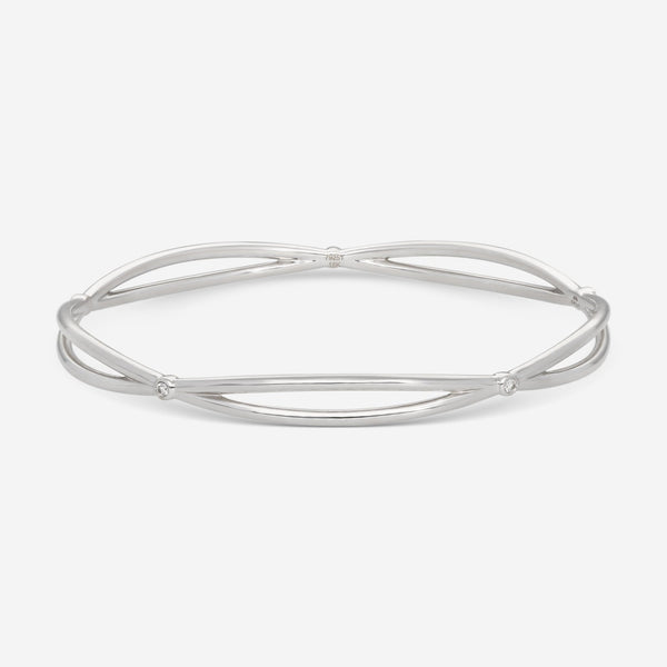 Kwiat Fidelity 18K White Gold Diamond Bangle Bracelet B - 15481 - 0 - DIA - 18KW - THE SOLIST - Kwiat