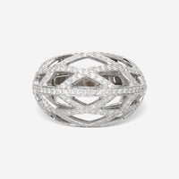 Kwiat Jacquard 18K White Gold Diamond Ring N - 9443 - 0 - DIA - 18KW - THE SOLIST - Kwiat