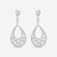 Kwiat Jacquard 18K White Gold Diamond Teardrop Earrings E - 2158 - 0 - DIA - 18KW - THE SOLIST - Kwiat