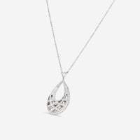 Kwiat Jacquard 18K White Gold Diamond Teardrop Pendant Necklace N - 9443 - 0 - DIA - 18KW - THE SOLIST - Kwiat