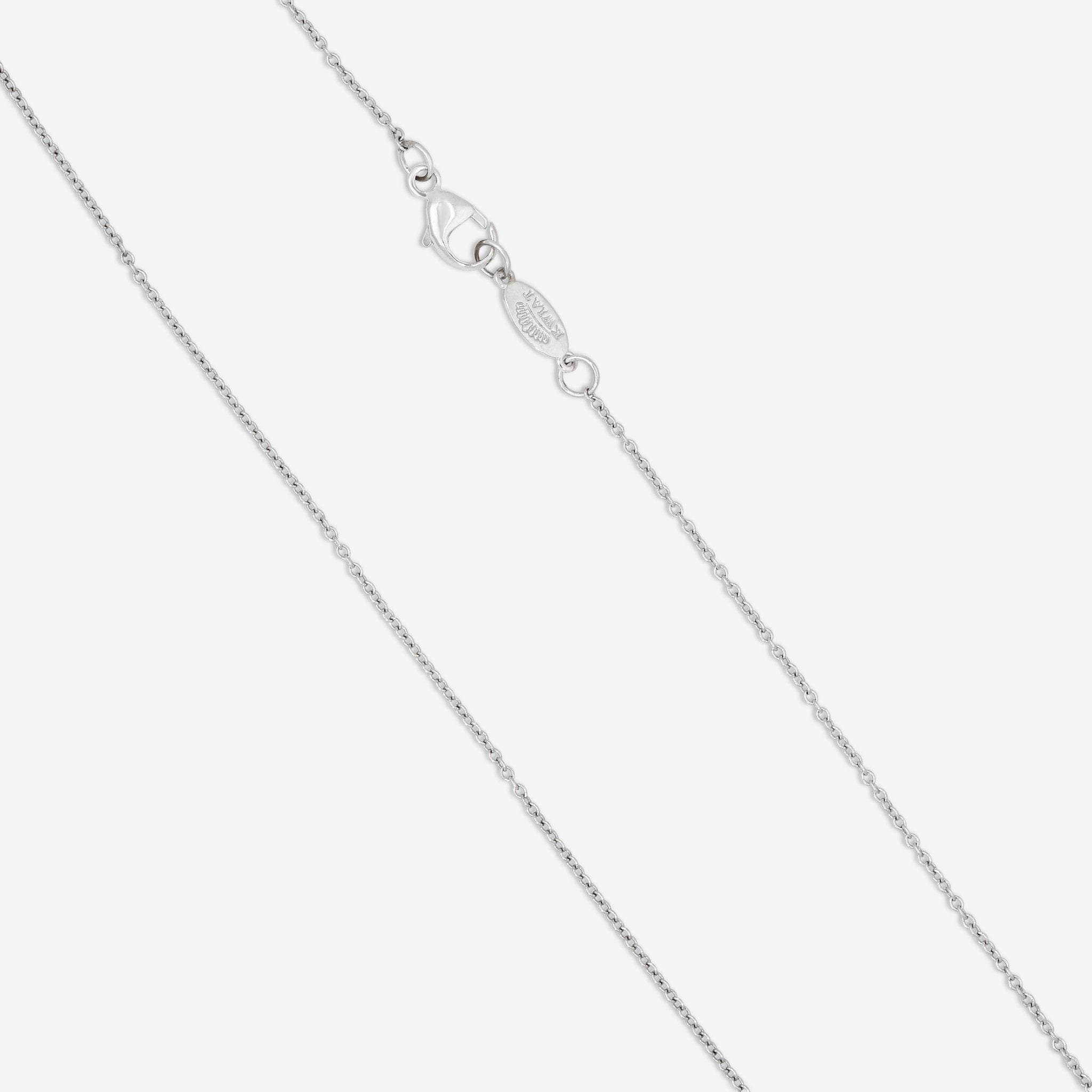 Kwiat Jacquard 18K White Gold Diamond Teardrop Pendant Necklace N - 9443 - 0 - DIA - 18KW - THE SOLIST - Kwiat