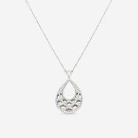 Kwiat Jacquard 18K White Gold Diamond Teardrop Pendant Necklace N - 9443 - 0 - DIA - 18KW - THE SOLIST - Kwiat