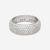 Kwiat Moonlight 18K White Gold 6 - Row Pave Diamond Ring W - 14381 - 0 - DIA - 18KW - THE SOLIST - Kwiat