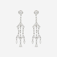 Kwiat Pagoda 18K White Gold Diamond Chandelier Earrings E - 15847 - 0 - DIA - 18KW - THE SOLIST - Kwiat