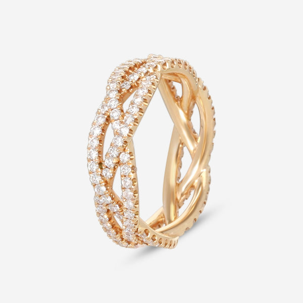 Kwiat Twist 18K Rose Gold Diamond 3 - Strand Ring W - 14423 - 0 - DIA - 18KP - THE SOLIST - Kwiat