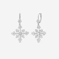 Suna Platinum & 18K White Gold Diamond Lace Earrings E2396P-LB