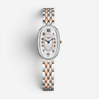 Longines Symphonette Stainless Steel & 18K Rose Gold Quartz Ladies Watch L2.305