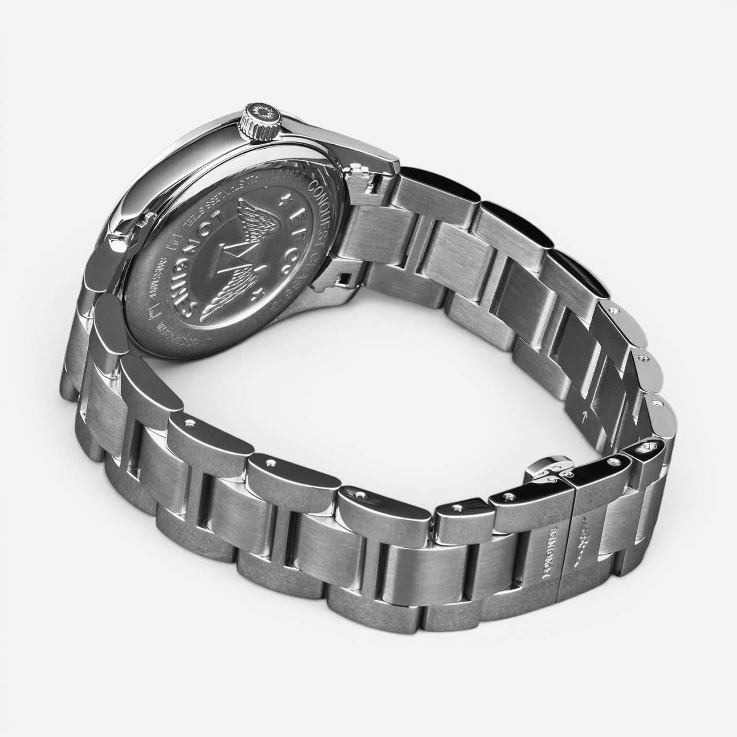 Longines Conquest Stainless Steel Diamond Quartz Ladies Watch L2.387.0.87.6