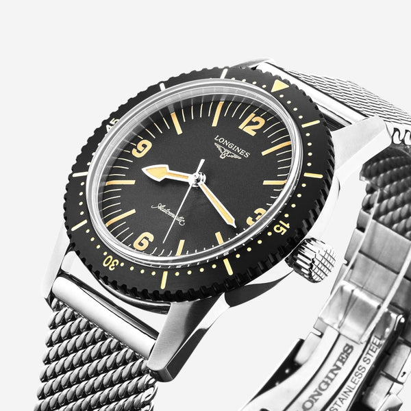 Longines Heritage Skin Diver Stainless Steel Automatic Men's Watch L2.822.4.56.6