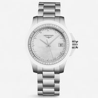 Longines Conquest Stainless Steel Diamond Quartz Ladies Watch L32810876