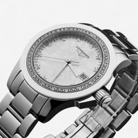 Longines Conquest Stainless Steel Diamond Quartz Ladies Watch L32810876