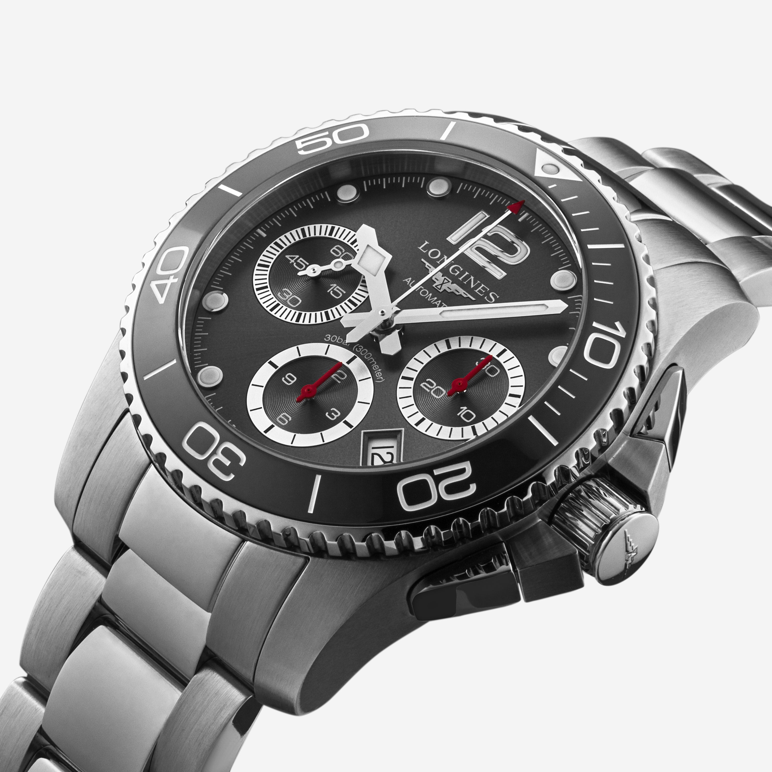 Longines HydroConquest Chronograph Stainless Steel Automatic Men's Watch L37834766