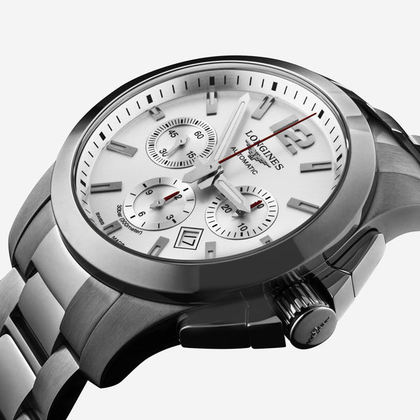 Longines Conquest Chronograph Stainless Steel Automatic Men's Watch L38014766