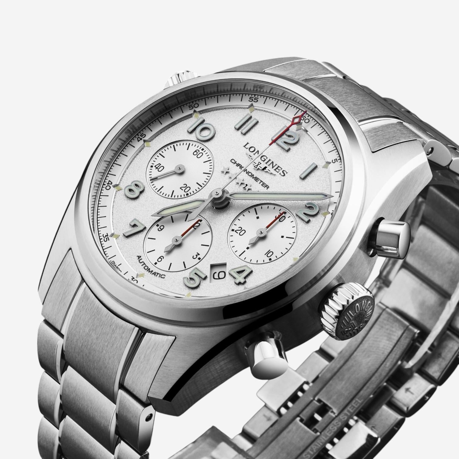 Longines Spirit Chronograph Stainless Steel Automatic Men's Watch L3.820.4.73.6