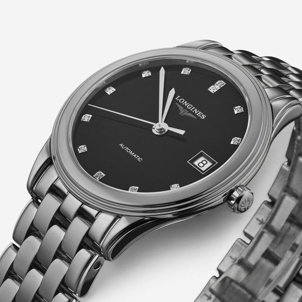 Longines Flagship Diamond Stainless Steel Automatic Men's Watch L4.774.4.57.6