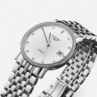 Longines Elegant Stainless Steel Diamond Automatic Ladies Watch L48090876