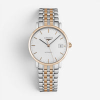 Longines Elegant Stainless Steel & 18K Rose Gold Automatic Ladies Watch L4.809.5