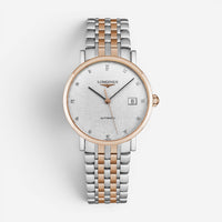 Longines Elegant Stainless Steel & 18K Rose Gold Automatic Ladies Watch L4.809.5