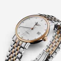 Longines Elegant Stainless Steel & 18K Rose Gold Automatic Ladies Watch L4.809.5