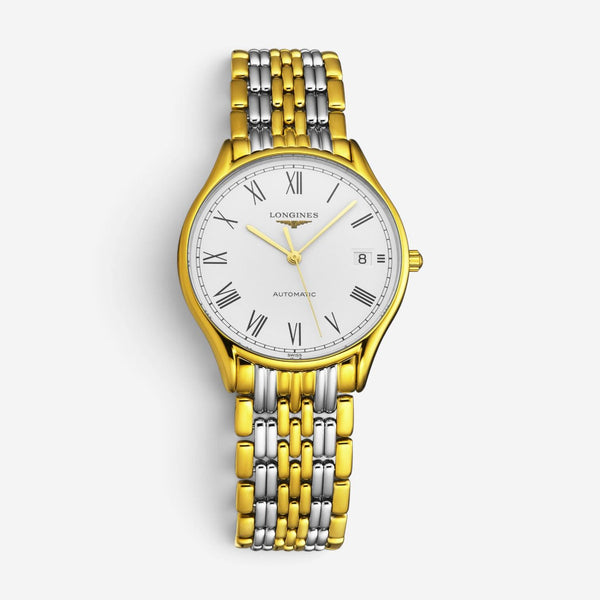 Longines Lyre Steel & 18K Yellow Gold Plated Automatic Men's Watch L4.860.2.11.7