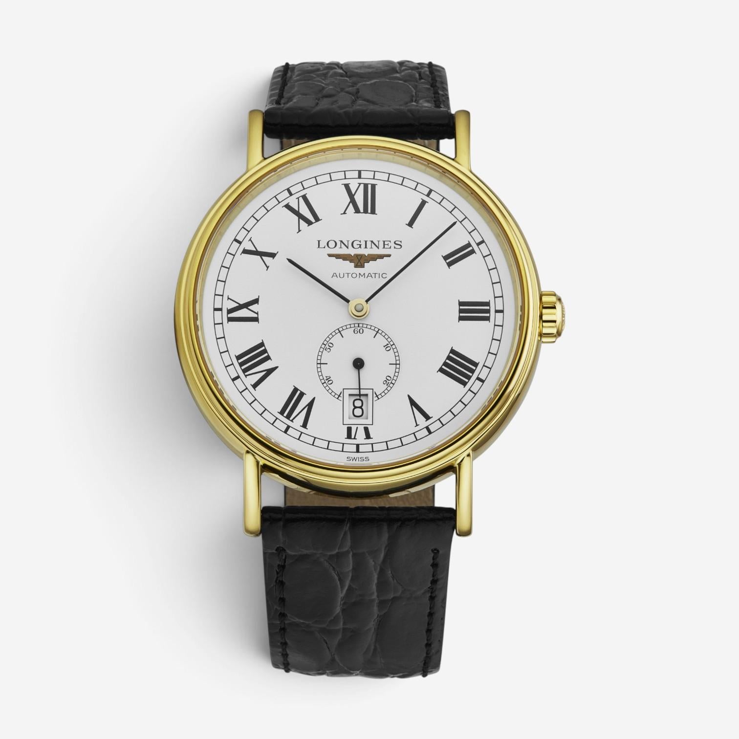 Longines Presence 18K Yellow Gold PVD Automatic Men's Watch L4.904.2.11.2