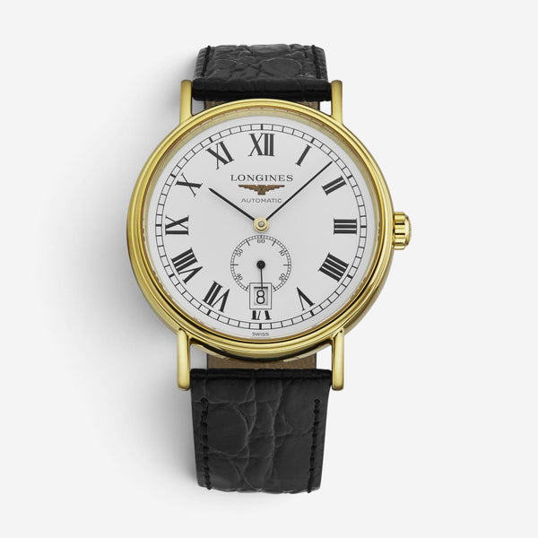 Longines Presence 18K Yellow Gold PVD Automatic Men's Watch L4.904.2.11.2
