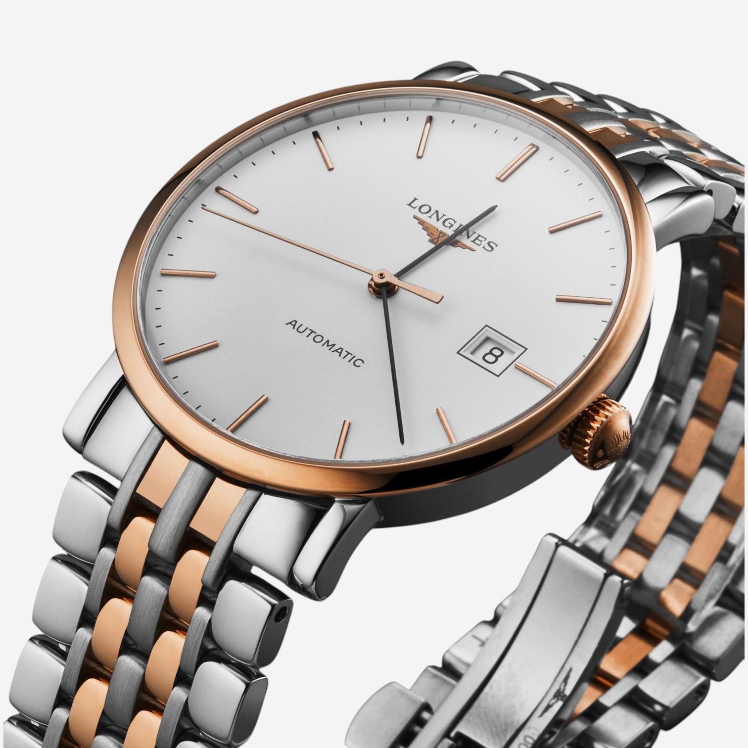 Longines Elegant Stainless Steel Automatic Men's Watch L4.910.5.12.7