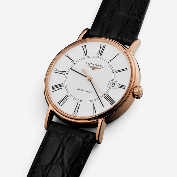 Longines Presence 18K Rose Gold PVD Automatic Men's Watch L4.921.1.11.2
