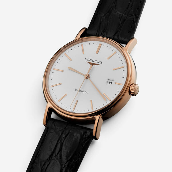 Longines Presence 18K Rose Gold PVD Automatic Men's Watch L4.921.1.12.2