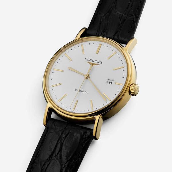 Longines Presence 18K Yellow Gold PVD Automatic Men's Watch L4.921.2.12.2