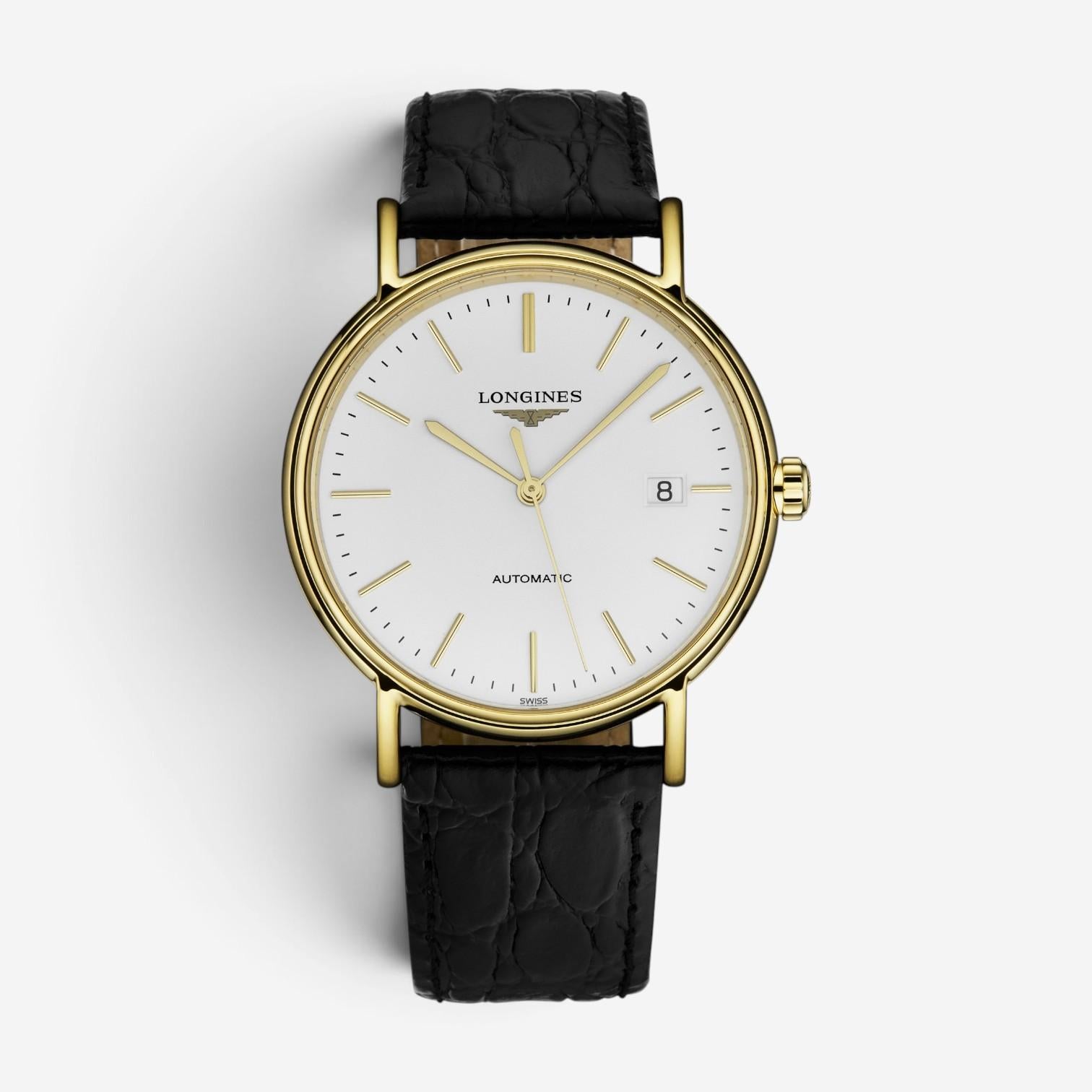 Longines Presence 18K Yellow Gold PVD & Steel Automatic Men's Watch L4.922.2.12